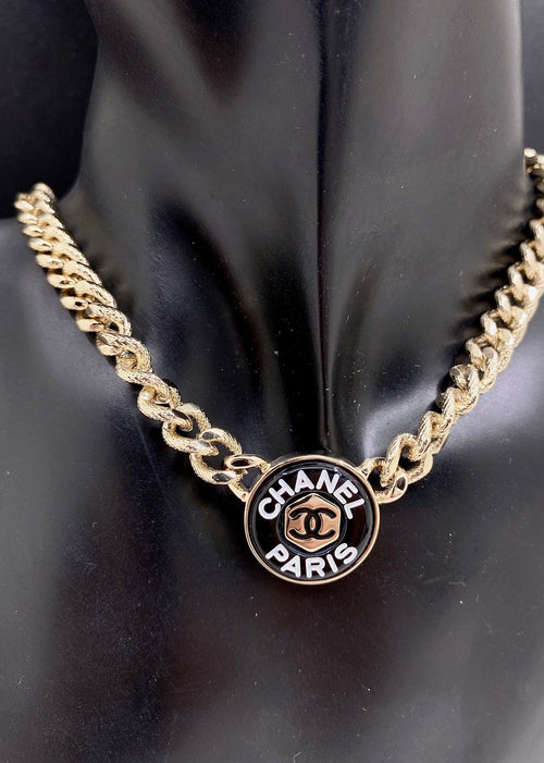 18K  Chanel Paris Choker Necklace